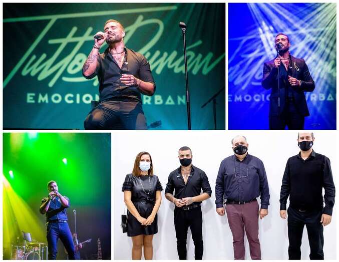 Momento del concierto de anoche en el Teatro de Telde/TA.